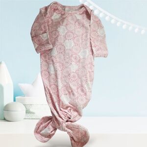 aden + anais Pink/White Floral Baby Gown-0-3Mos EUC